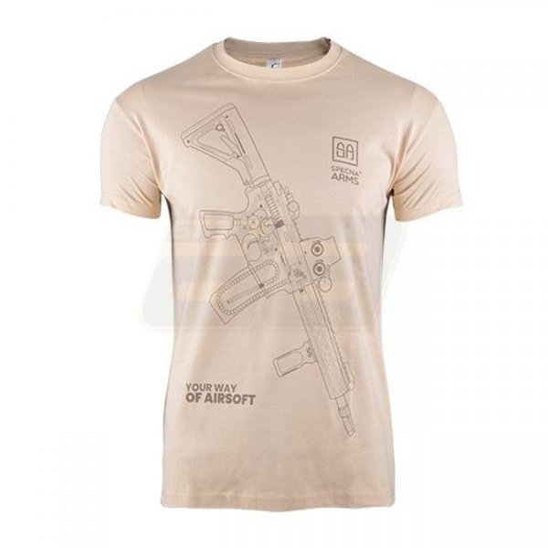 Specna Arms Shirt - Your Way of Airsoft 01 - Tan - 2XL