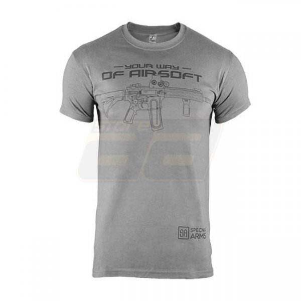 Specna Arms Shirt - Your Way of Airsoft 02 - Grey/Black - 2XL