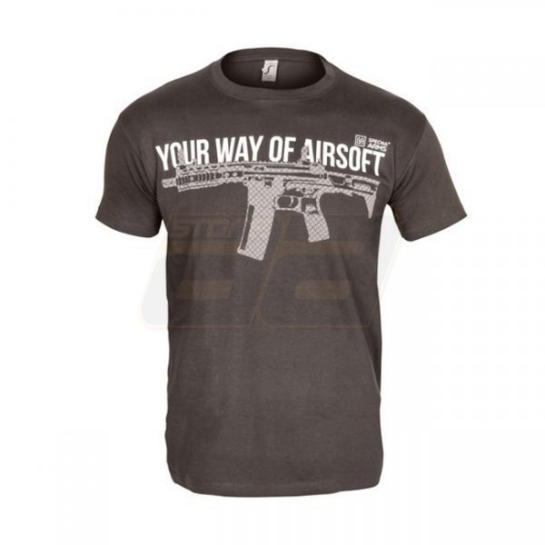 Specna Arms Shirt - Your Way of Airsoft 04 - Grey/White - S