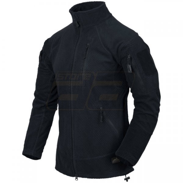 Helikon Alpha Tactical Grid Fleece Jacket - Navy Blue - M