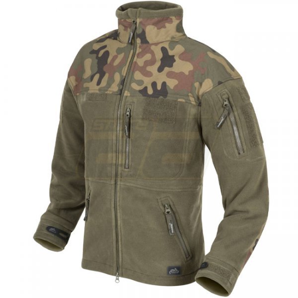 Helikon Polish Infantry Fleece Jacket - Olive Green / PL Woodland - XS