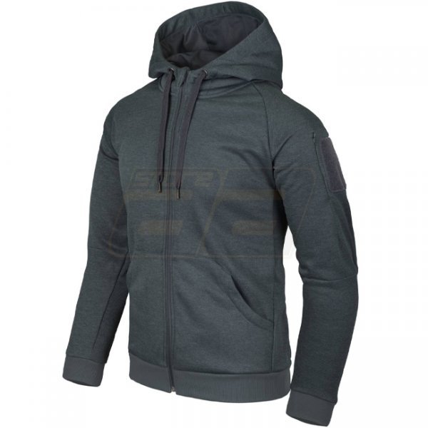 Helikon Urban Tactical Hoodie FullZip - Melange Black-Grey - L