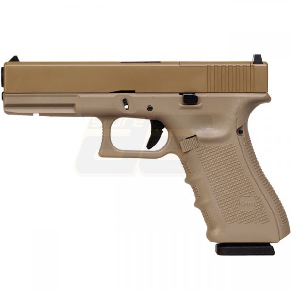 WE G17 MOS Gen.4 Gas Blow Back Pistol - Tan