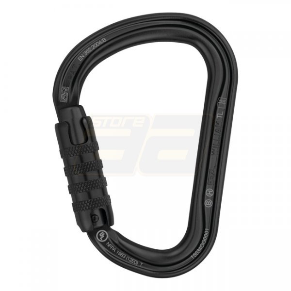 Petzl WILLIAM Triact-Lock Carabiner - Black