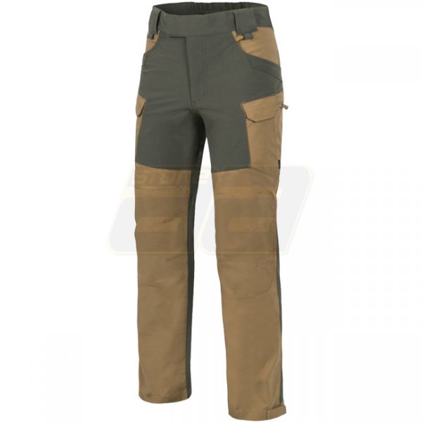 Helikon Hybrid Outback Pants Duracanvas - Coyote / Taiga Green - S - Long