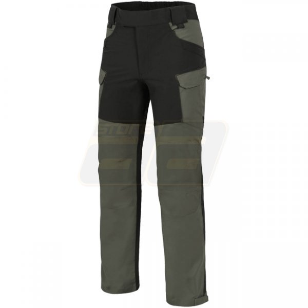 Helikon Hybrid Outback Pants Duracanvas - Taiga Green / Black - S - Long