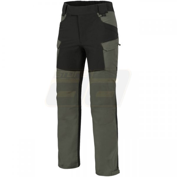 Helikon Hybrid Outback Pants Duracanvas - Taiga Green / Black - S - Short