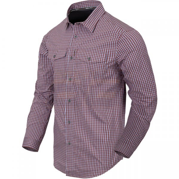 Helikon Covert Concealed Carry Shirt - Scarlet Flame Checkered - XS