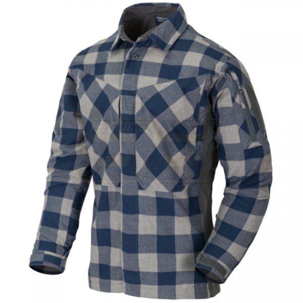 Helikon MBDU Flannel Shirt - Slate Blue Checkered - XS