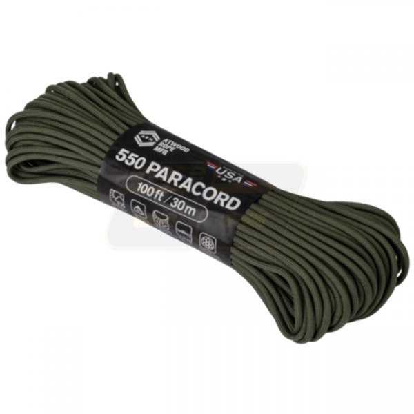 Atwood Rope 550 Paracord 100ft - Olive Drab