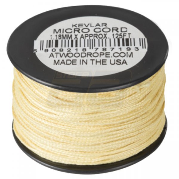 Atwood Rope Micro Kevlar Cord 1.18mm 125ft - Yellow