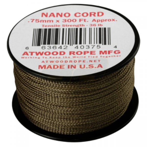 Atwood Rope Nano Cord 300ft - Coyote