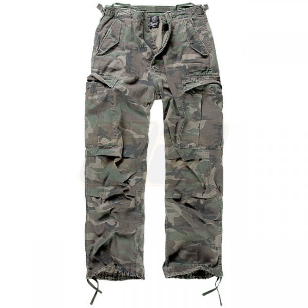 Brandit M65 Vintage Trousers - Woodland - L