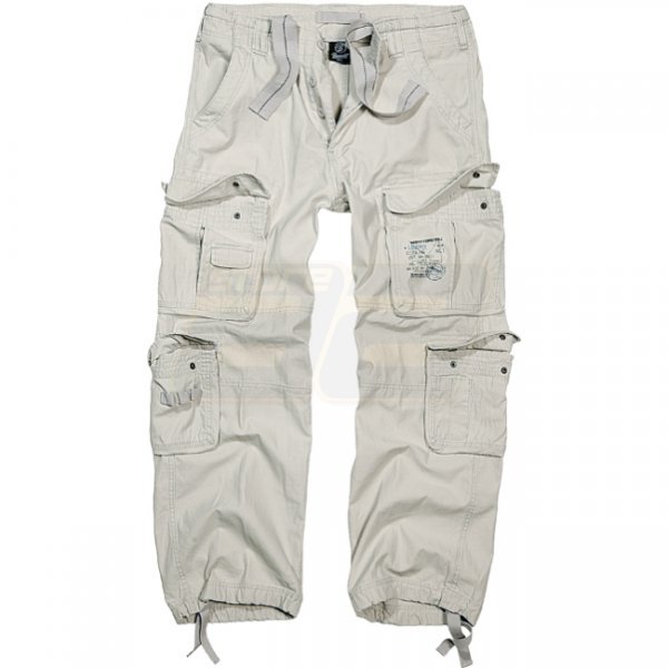 Brandit Pure Vintage Trousers - Old White - L