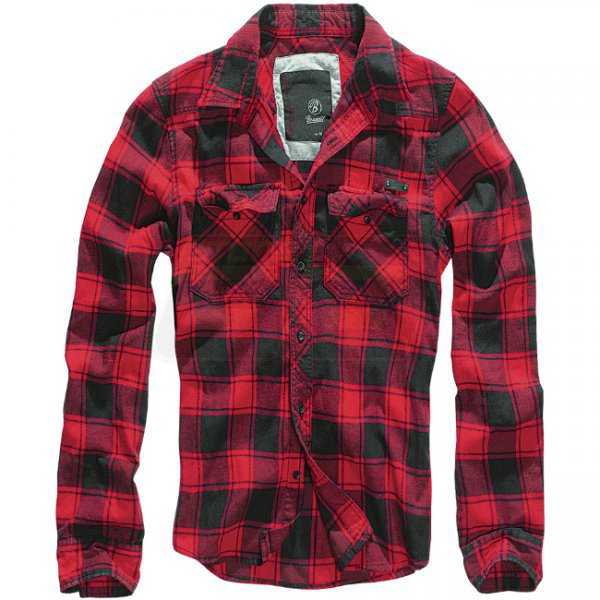 Brandit Checkshirt - Red / Black - XL