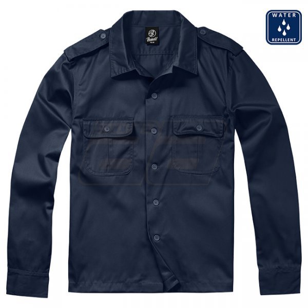Brandit US Shirt Longsleeve - Navy - 2XL