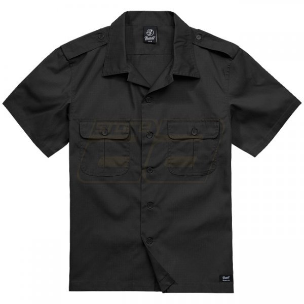 Brandit US Shirt Ripstop Shortsleeve - Black - 4XL