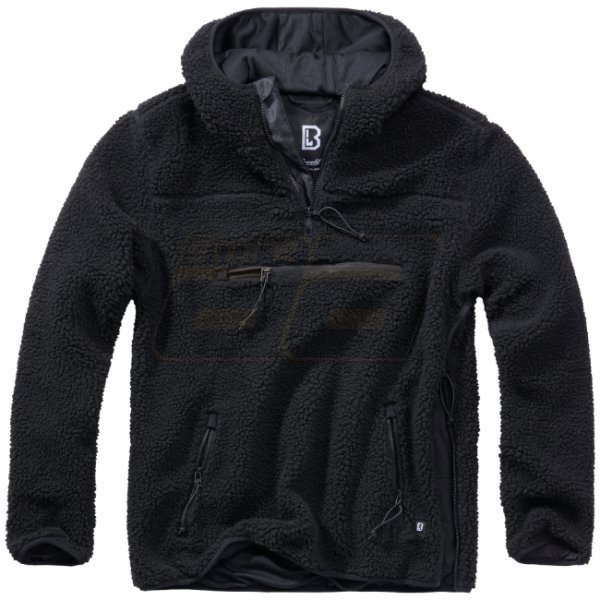 Brandit Teddyfleece Worker Pullover - Black - L