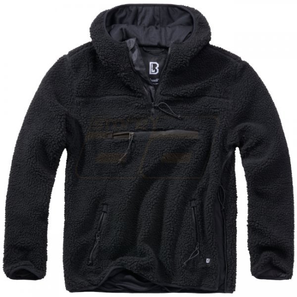 Brandit Teddyfleece Worker Pullover - Black - XL