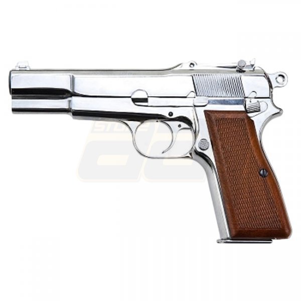 WE HP M1935 Gas Blow Back Pistol - Silver