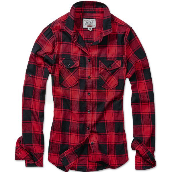 Brandit Amy Flanell Shirt Girls - Red / Black - L