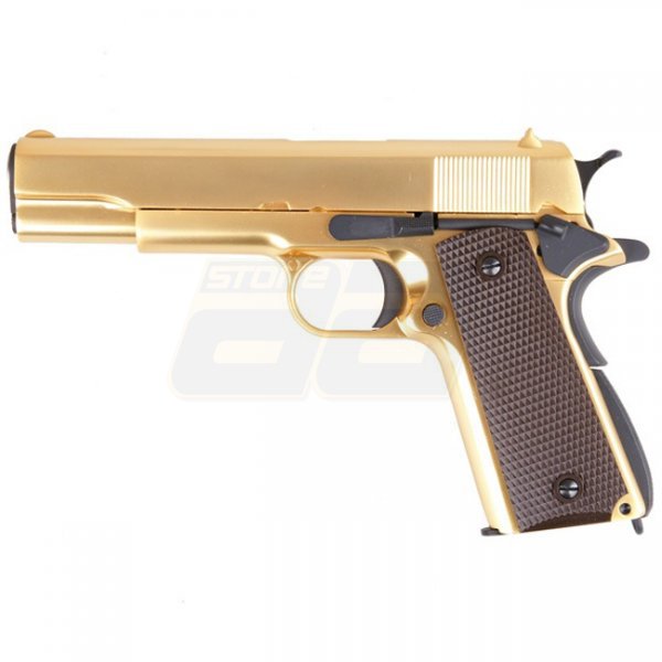 WE M1911 Gas Blow Back Pistol - Gold