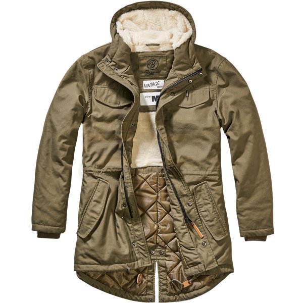 Brandit Marsh Lake Teddyparka - Olive - M