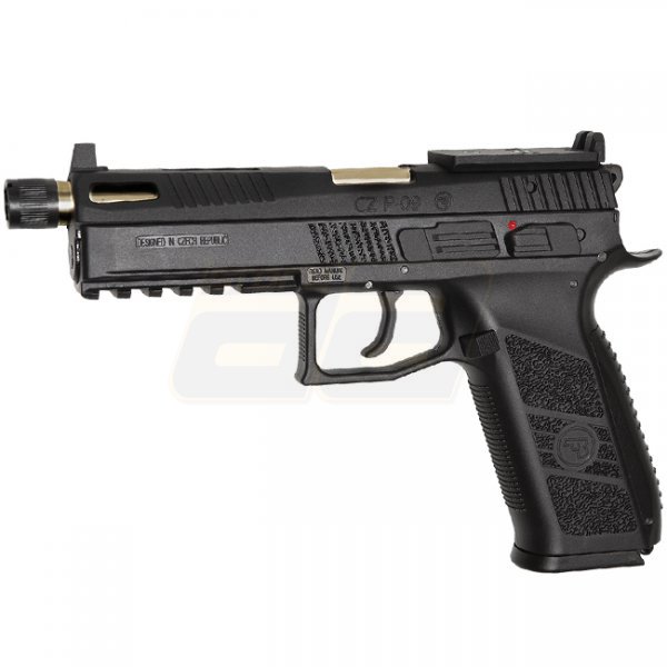 KJ Works CZ Shadow 2 Gas Blow Back Pistol Silenced - Black