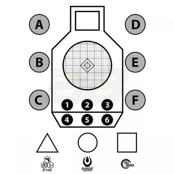 Range Solutions Aim Small Shooting Target 50 Pcs