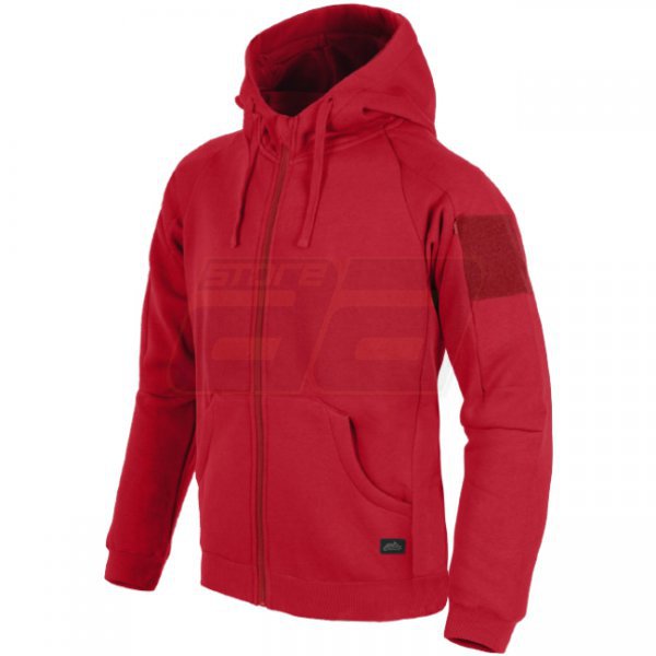 Helikon Urban Tactical Hoodie Lite FullZip - Red - M