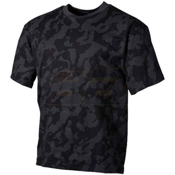 MFH US T-Shirt - Night Camo - M