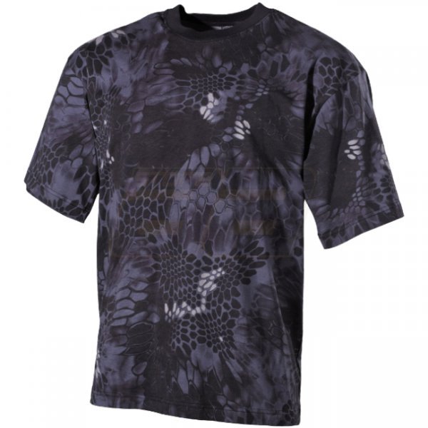 MFH US T-Shirt - Snake Black - L