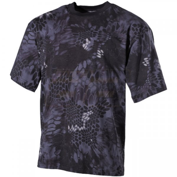 MFH US T-Shirt - Snake Black - XL