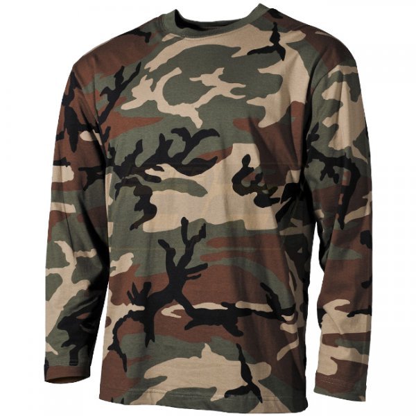 MFH Long Sleeve Shirt - Woodland - 3XL