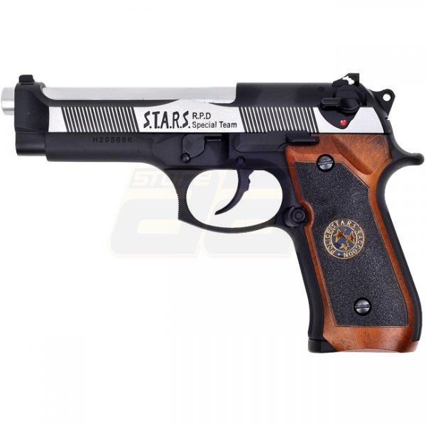 WE Samurai Edge Biohazard Gas Blow Back Pistol - 2 Tone