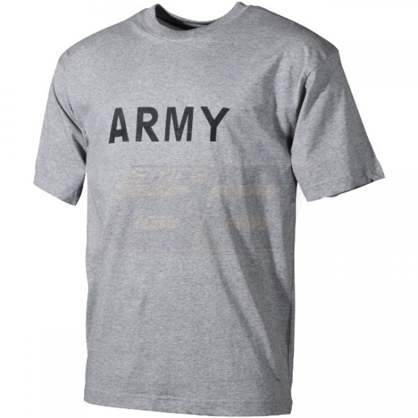 MFH Army Print T-Shirt - Grey - 3XL