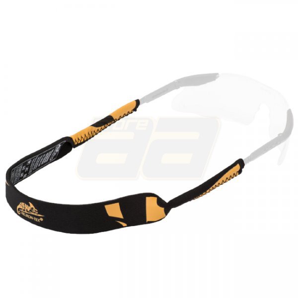 Helikon Neoprene Eyewear Retainer - Black / Orange