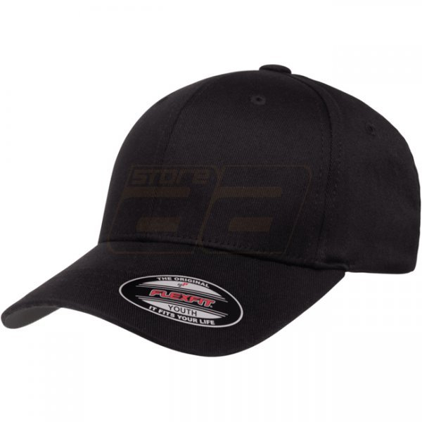 Flexfit Wooly Combed Cap - Black Black - S/M