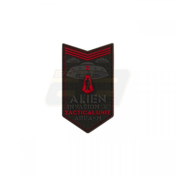 JTG Alien Invasion Tactical Unit Rubber Patch - Red