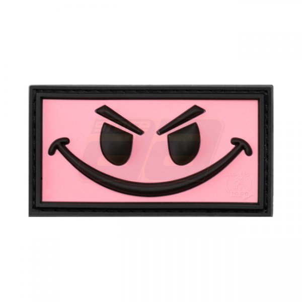 JTG Evil Smile Rubber Patch - Pink