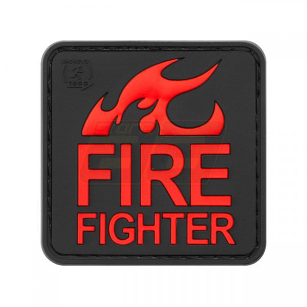 JTG Fire Fighter Rubber Patch - Blackmedic