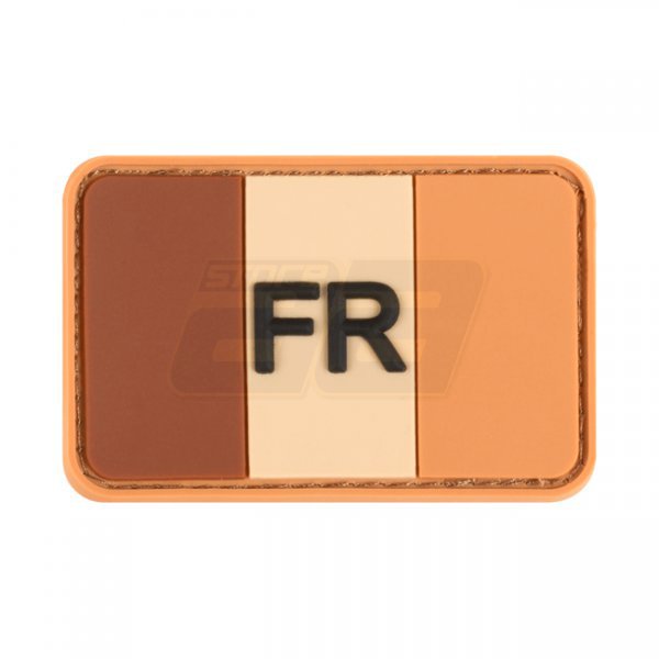 JTG France Flag Rubber Patch - Desert