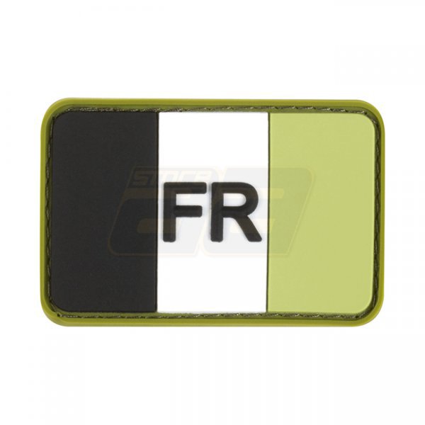 JTG France Flag Rubber Patch - Forest