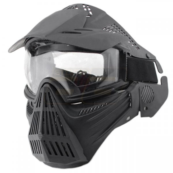 WoSport Commander Full Face PC Lens Mask - Black