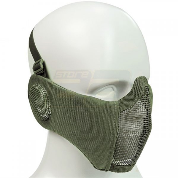 WoSport Mk.II Steel Half Face Mask - Olive