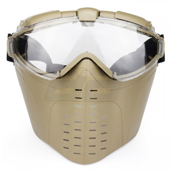 WoSport Ventilated Full Face Mask - Tan