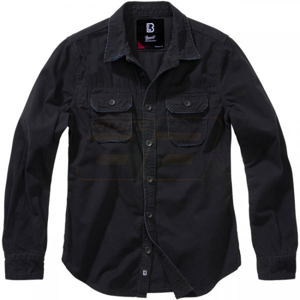Brandit Ladies Vintageshirt Longsleeve - Black - 4XL