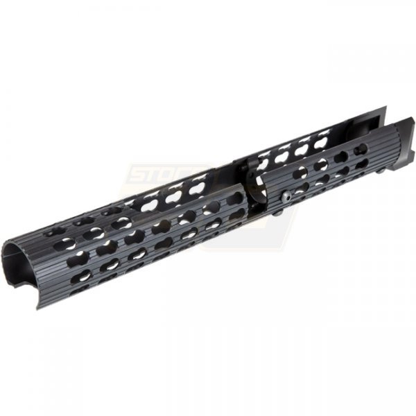 5KU VS-24 LCT / GHK AK KeyMod Long Tubular Handguard - Black