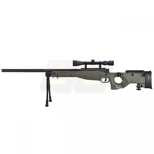WELL L96 MB08 Spring Sniper Rifle Set - Olive
