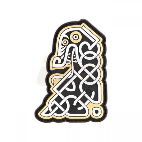 JTG Northman Tribal Dragon Ship Head Rubber Patch - Color